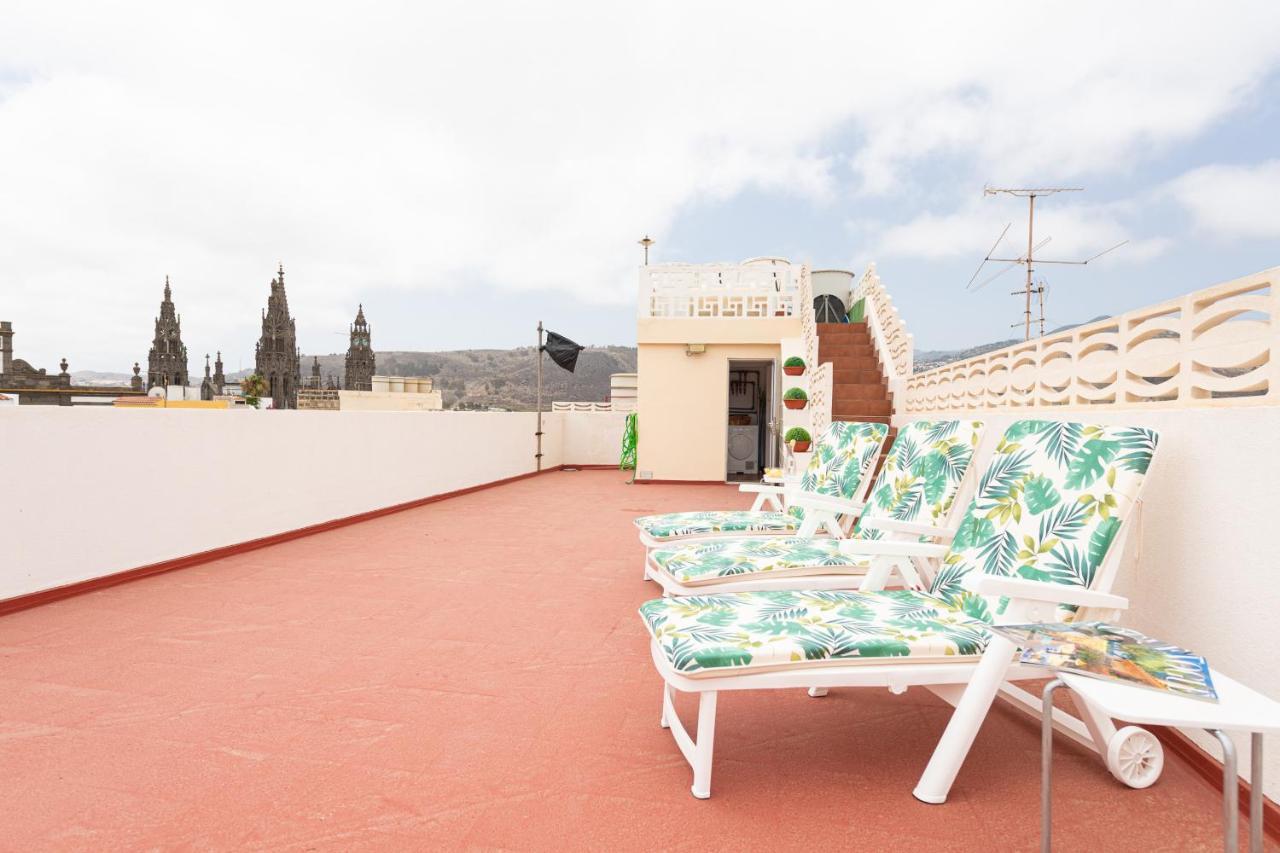 Homeforguest New Duplex With Rooftop Next To Arucas Cathedral Exterior foto